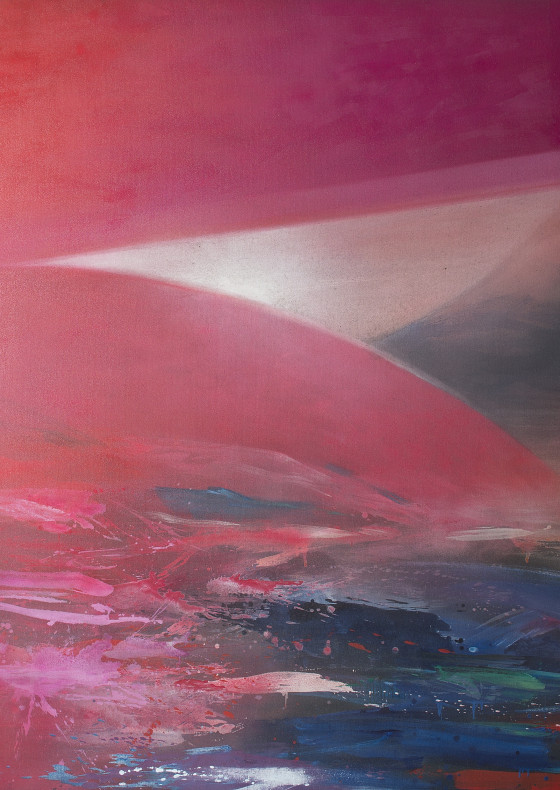The Making of the Spheres III: Crimson Cloud, 1988 by Hon Chi Fun